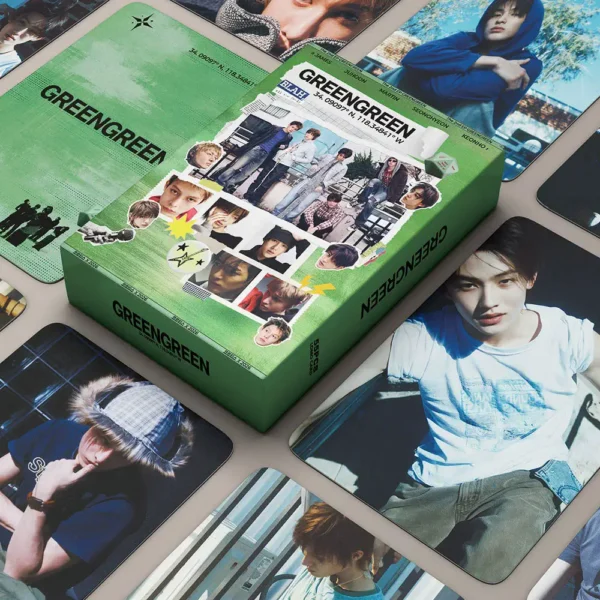 55pcs Box Kpop CORTIS GreenGreen EP JAMES SEONGHYEON MARTIN KIM JUHOON AHN KEONHO Lomocards Photocards