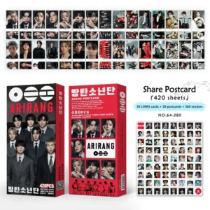 KPOP BTS ARIRANG Postcard 420 Pcs Set Lomo Cards Album Stickers Photocards