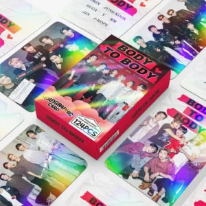 124Pcs Set K-POP Bangtan Boys Body to Body Arirang Album Holographic Laser Photocards Lomocards Stickers RM Jin SUGA J-Hope, Jimin V Jung Kook
