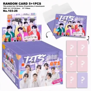 5+1PCS/PACK Random Bangtan Boys Permission to Dance Photocards Rare Collection No Repetition RM Jin SUGA J-Hope Jimin V Jung Kook Cards