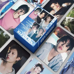 55pcs/Box Kpop CORTIS Blue Lips GreenGreen 2nd EP JAMES SEONGHYEON MARTIN KIM JUHOON AHN KEONHO Lomocards Photocards