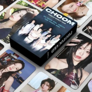 55pcs/box Kpop BABYMONSTER CHOOM WORLD TOUR Ruka Pharita Asa Haram Ahyeon Rora Chiquita Lomocards Photocards