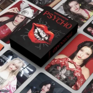 55pcs/box Kpop BABYMONSTER PSYCHO Ruka Pharita Asa Haram Ahyeon Rora Chiquita Lomocards Photocards