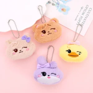 KPOP BLACKPINK Plush Doll Keychain Sooya Gomdeuki Rosie Ppeu Cute Key Ring Bag Pendant