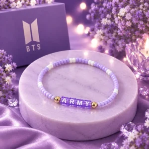 KPOP BTS A.R.M.Y Bracelet Purple Simple Woman Charm Fashion Jewelry