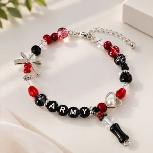 KPOP BTS A.R.M.Y Bracelet Woman Charm Fashion Jewelry