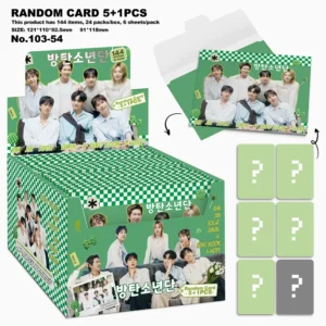 KPOP Random Card 5+1 Photo Card 24 Packs Box Bangtan Boys 13th 2026 FESTA Greeting Card Envelope Bag LOMO Card Coated Paper Box
